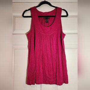 Cable & Gauge Magenta Pink Sleeveless Blouse L